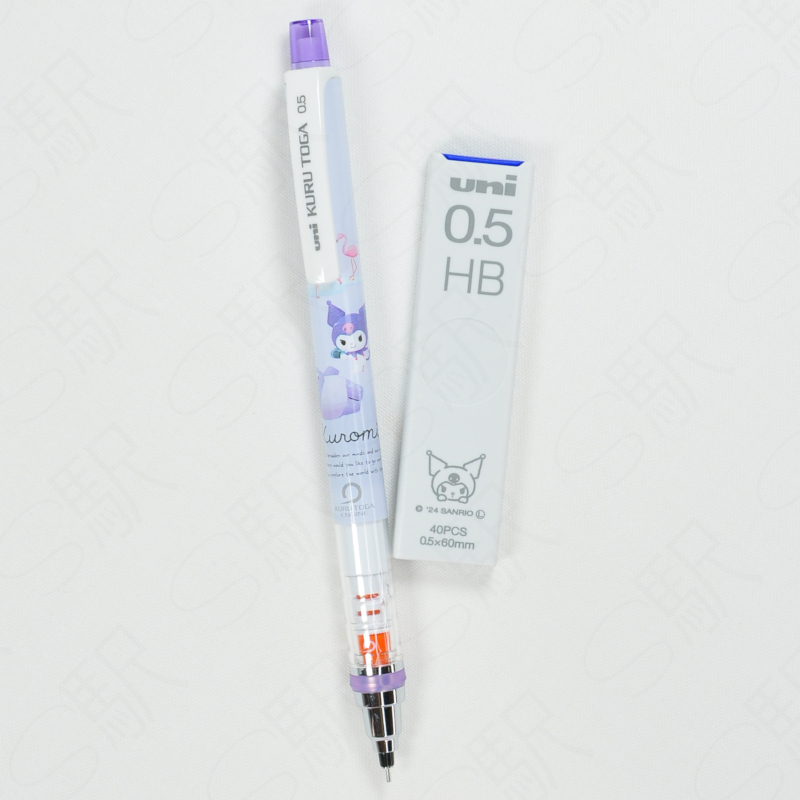 Mitsubishi Pencil Kurutoga Mechanical Pencil 0.5mm with Mechanical Pencil Refill x Sanrio - Kuromi Mitsubishi Pencil Kurutoga Mechanical Pencil 0.5mm with Mechanical Pencil Refill x Sanrio - Kuromi